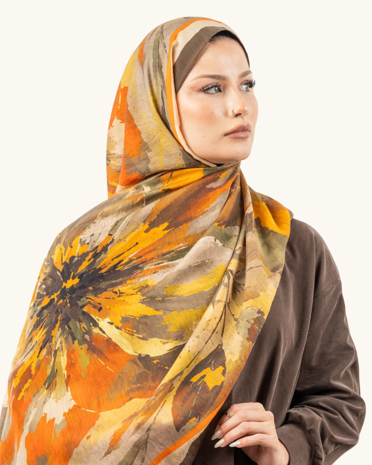Benetton Fiore Şal Camel