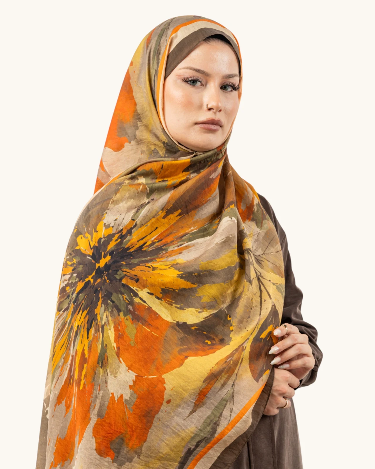 Benetton Fiore Şal Camel