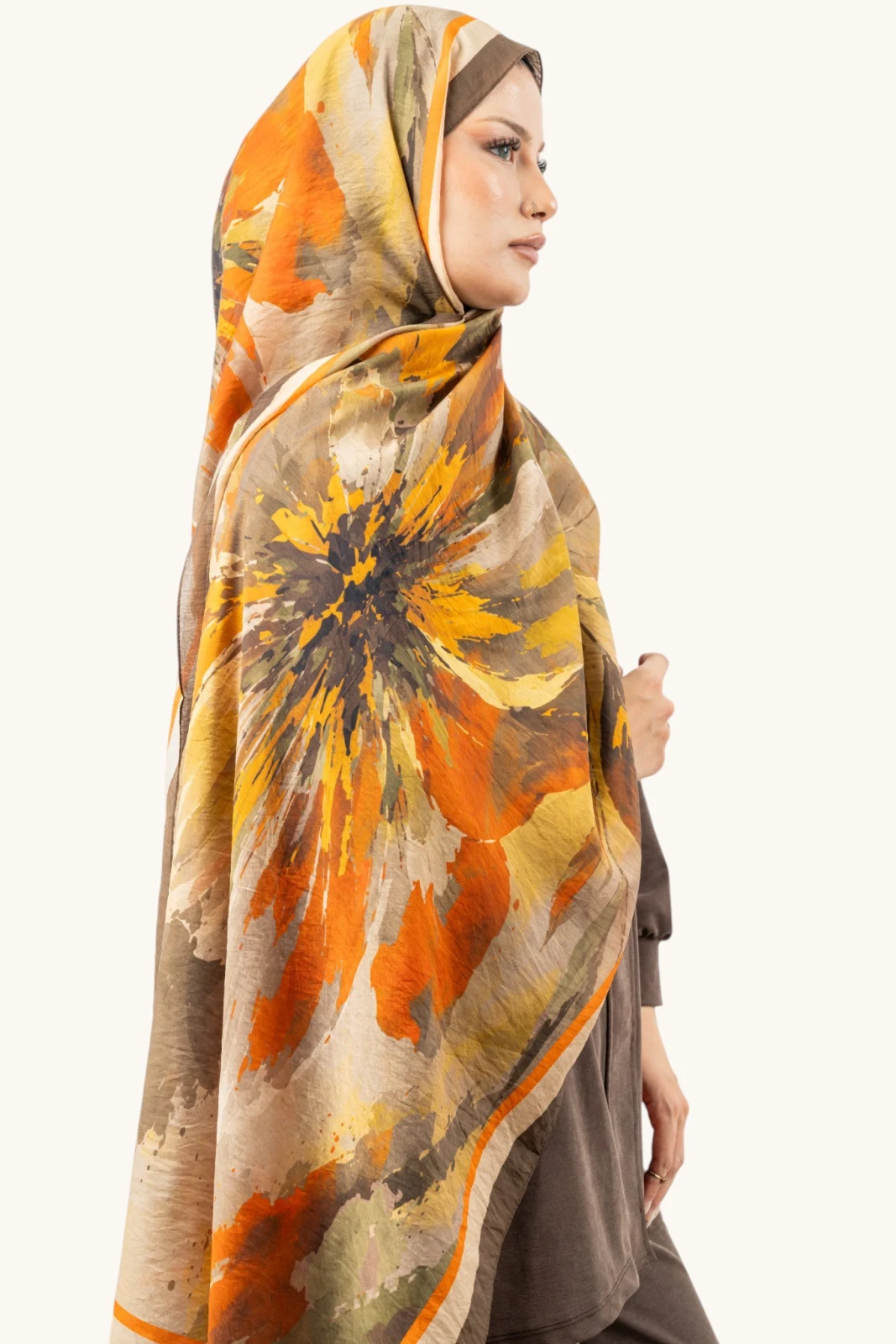 Benetton Fiore Şal Camel