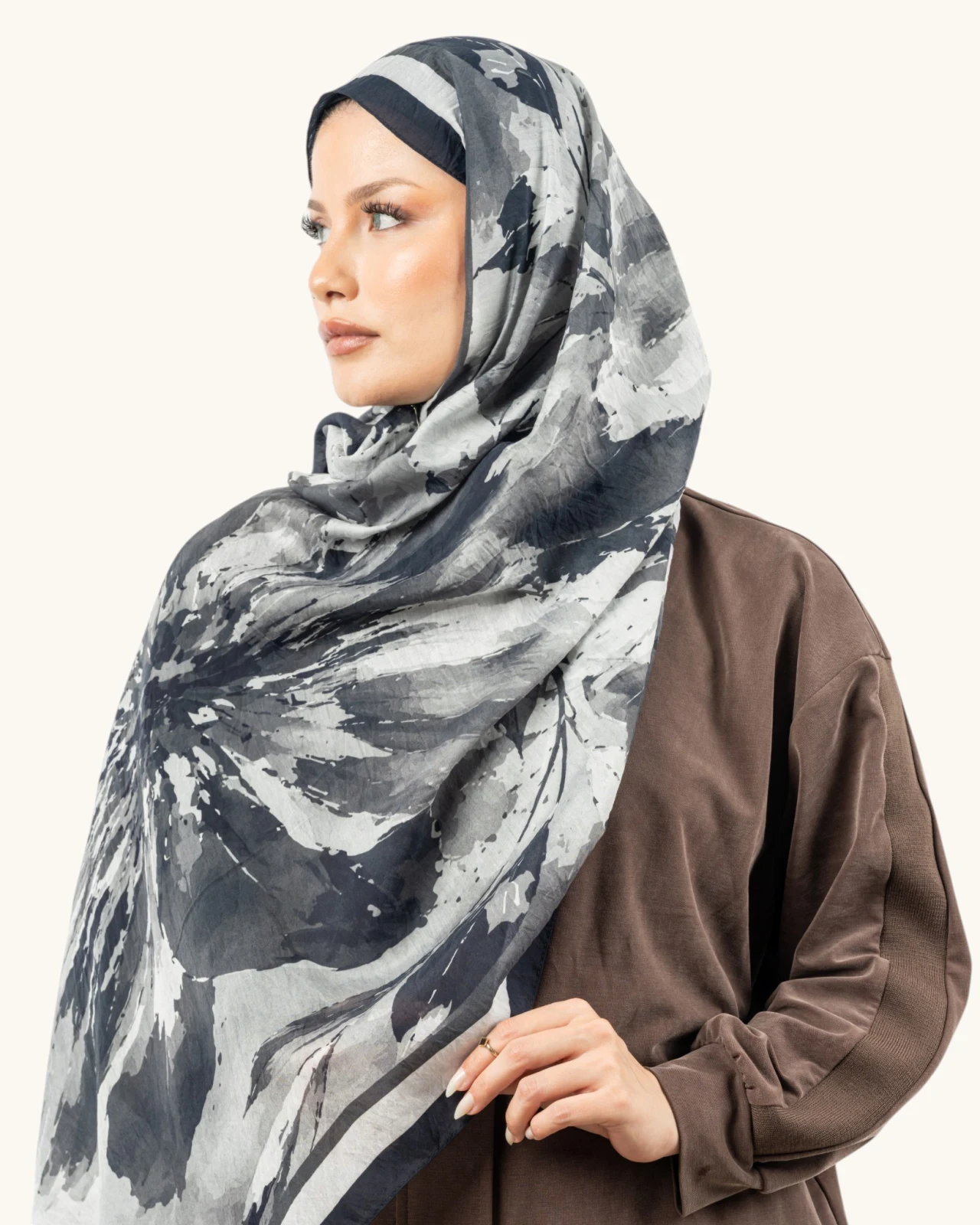 Benetton Fiore Şal Siyah