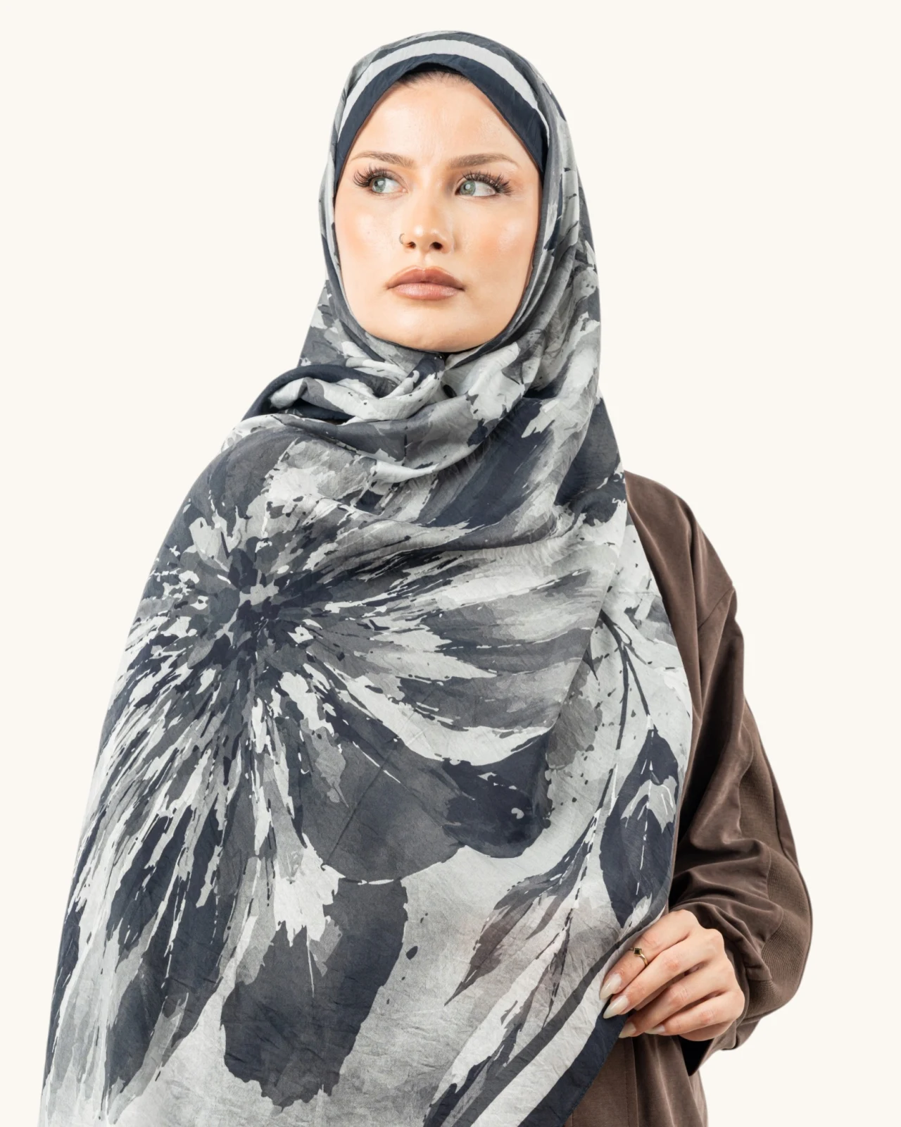 Benetton Fiore Şal Siyah