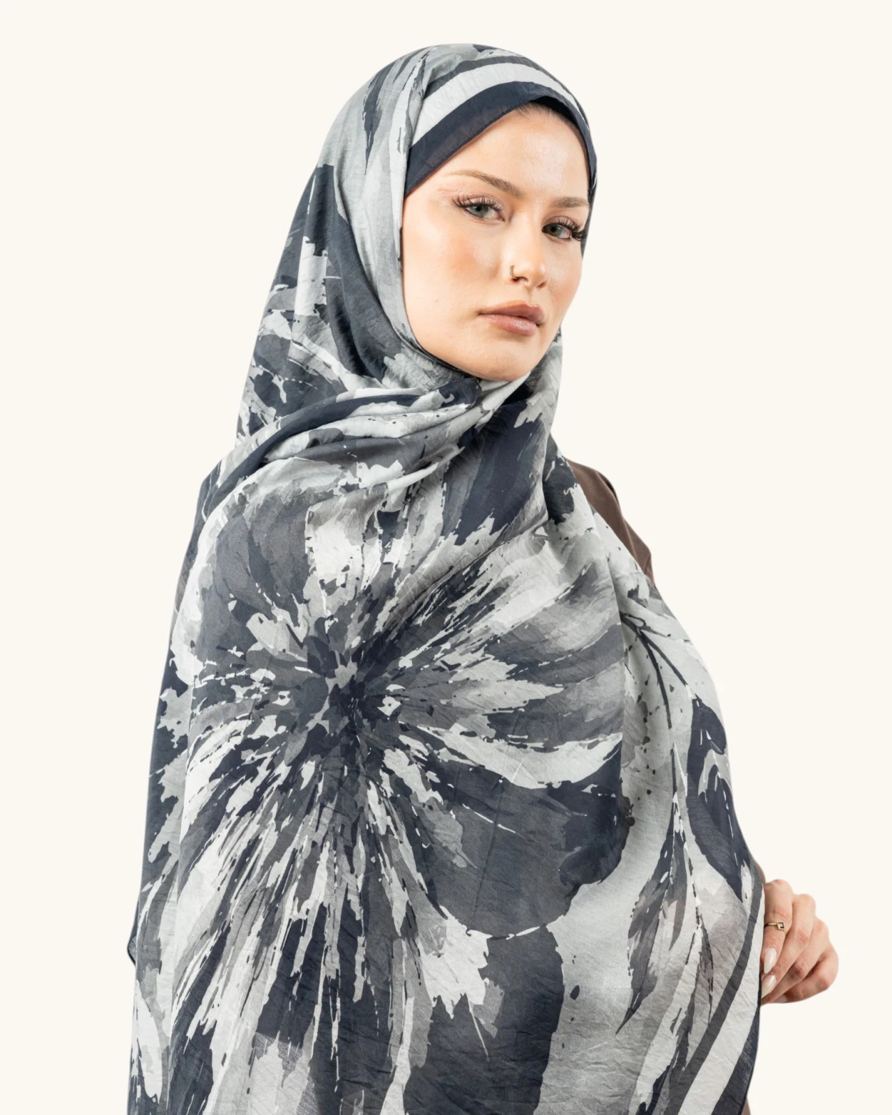 Benetton Fiore Şal Siyah