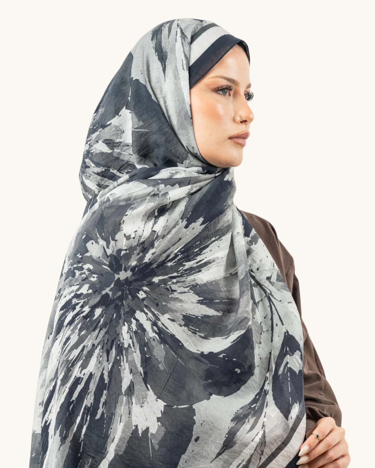Benetton Fiore Şal Siyah