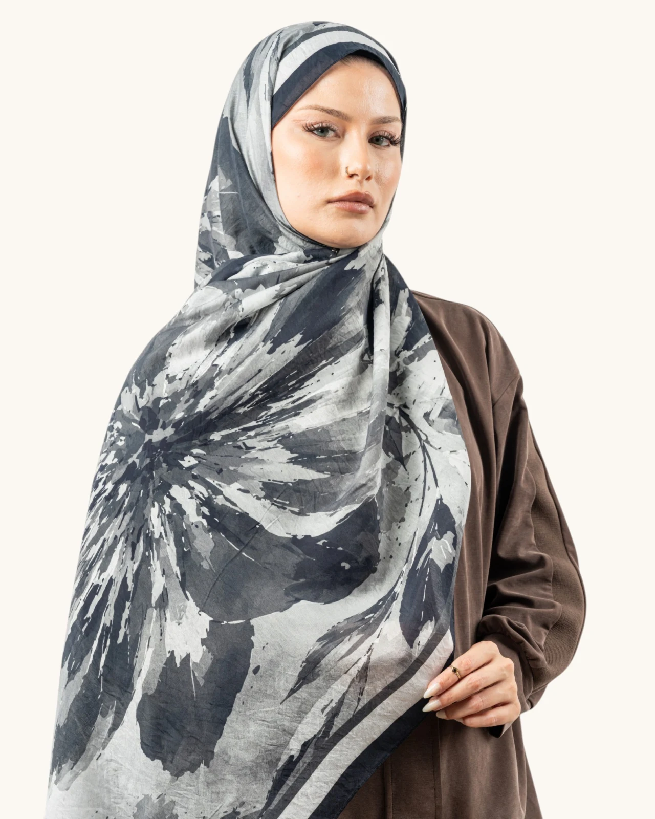 Benetton Fiore Şal Siyah