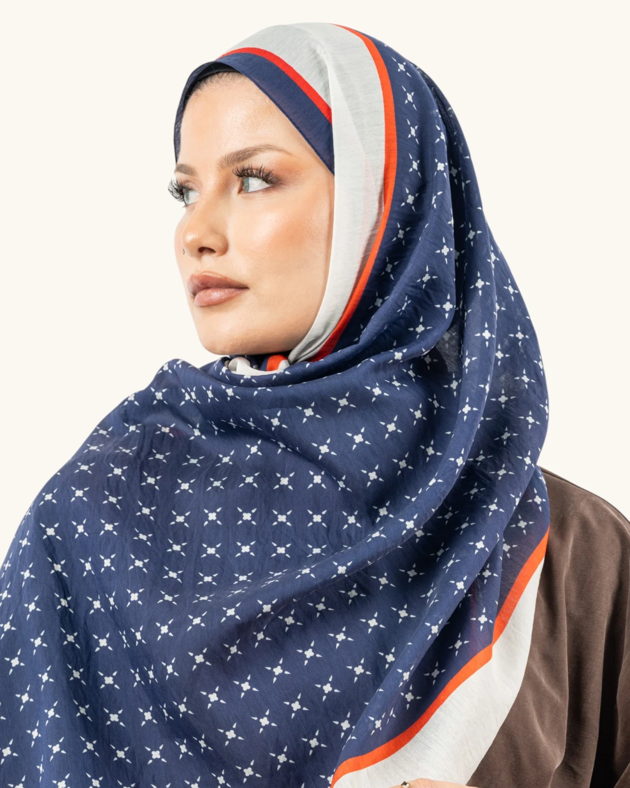 Benetton Fiore Şal Lacivert