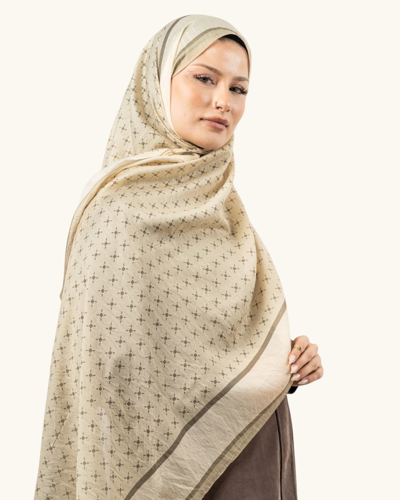 Benetton Fiore Lüx Şal Bej