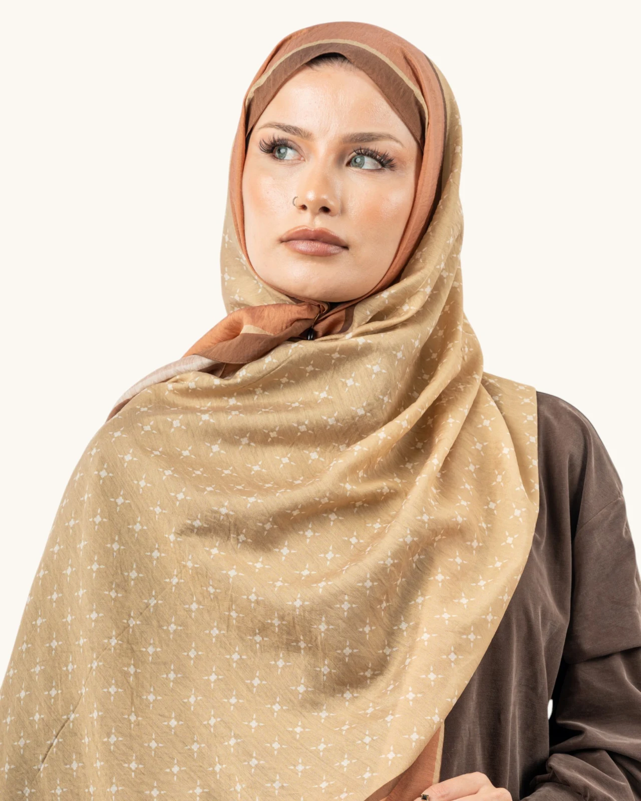 Benetton Fiore Şal Karamel
