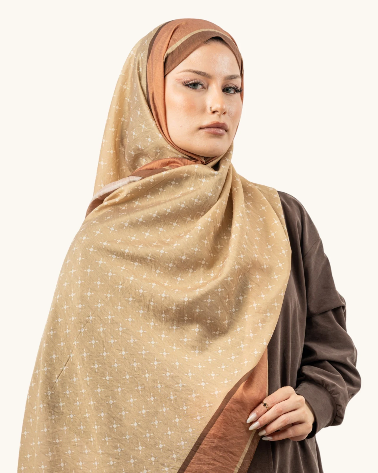 Benetton Fiore Şal Karamel
