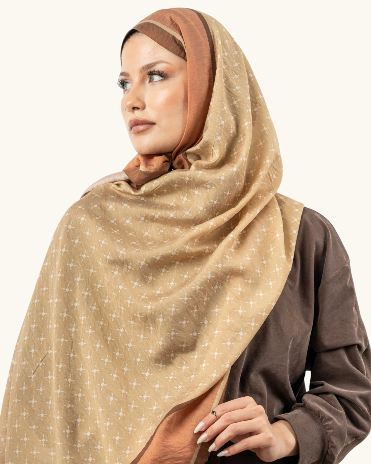 Benetton Fiore Şal Karamel
