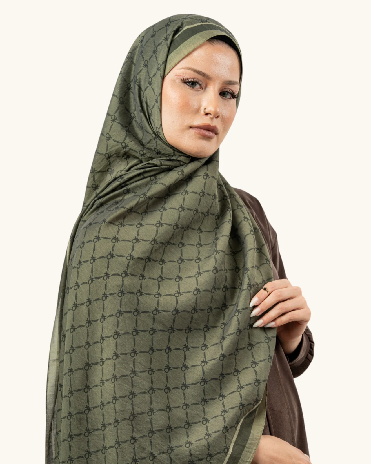 Benetton Fiore Şal Zeytin