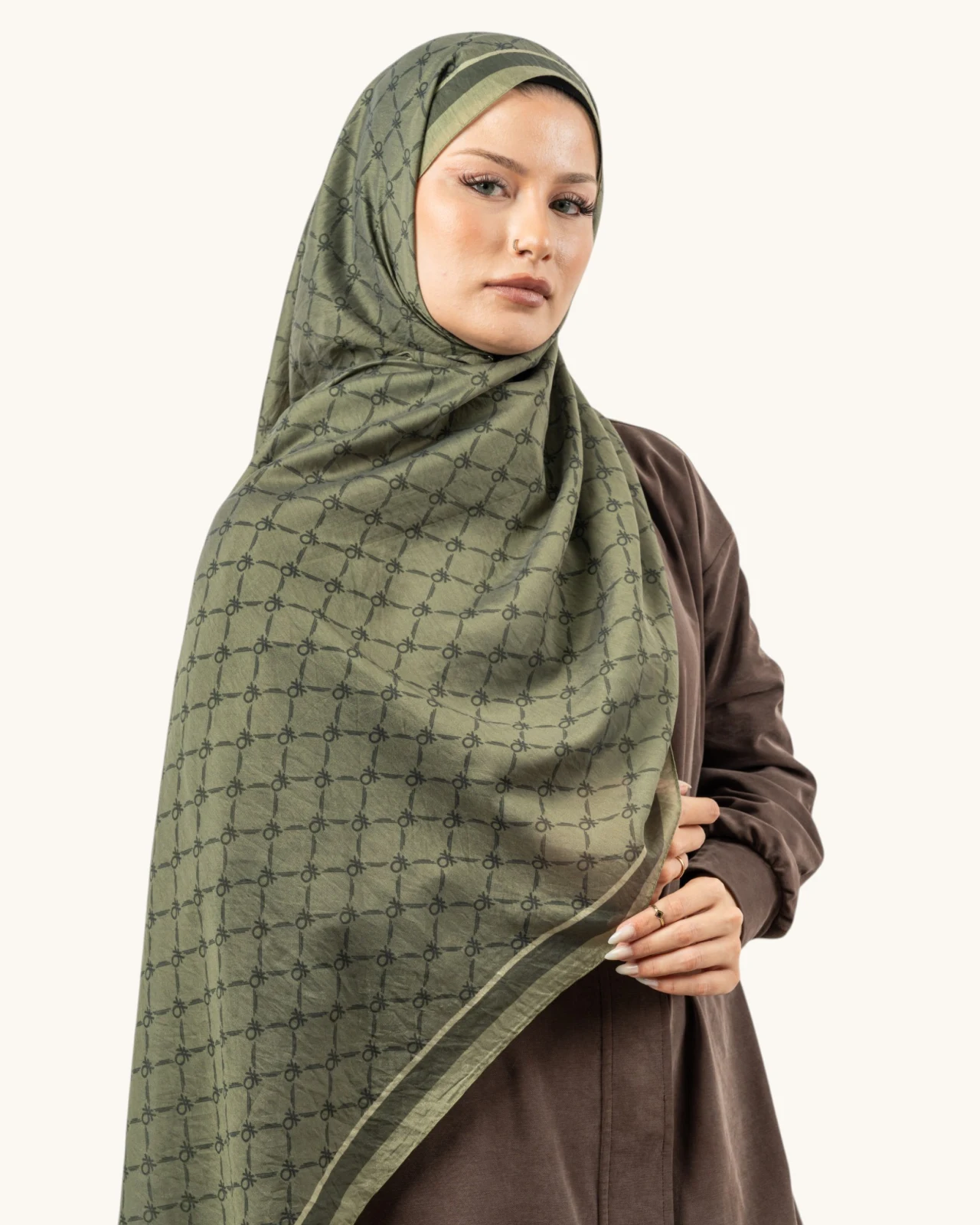 Benetton Fiore Şal Zeytin