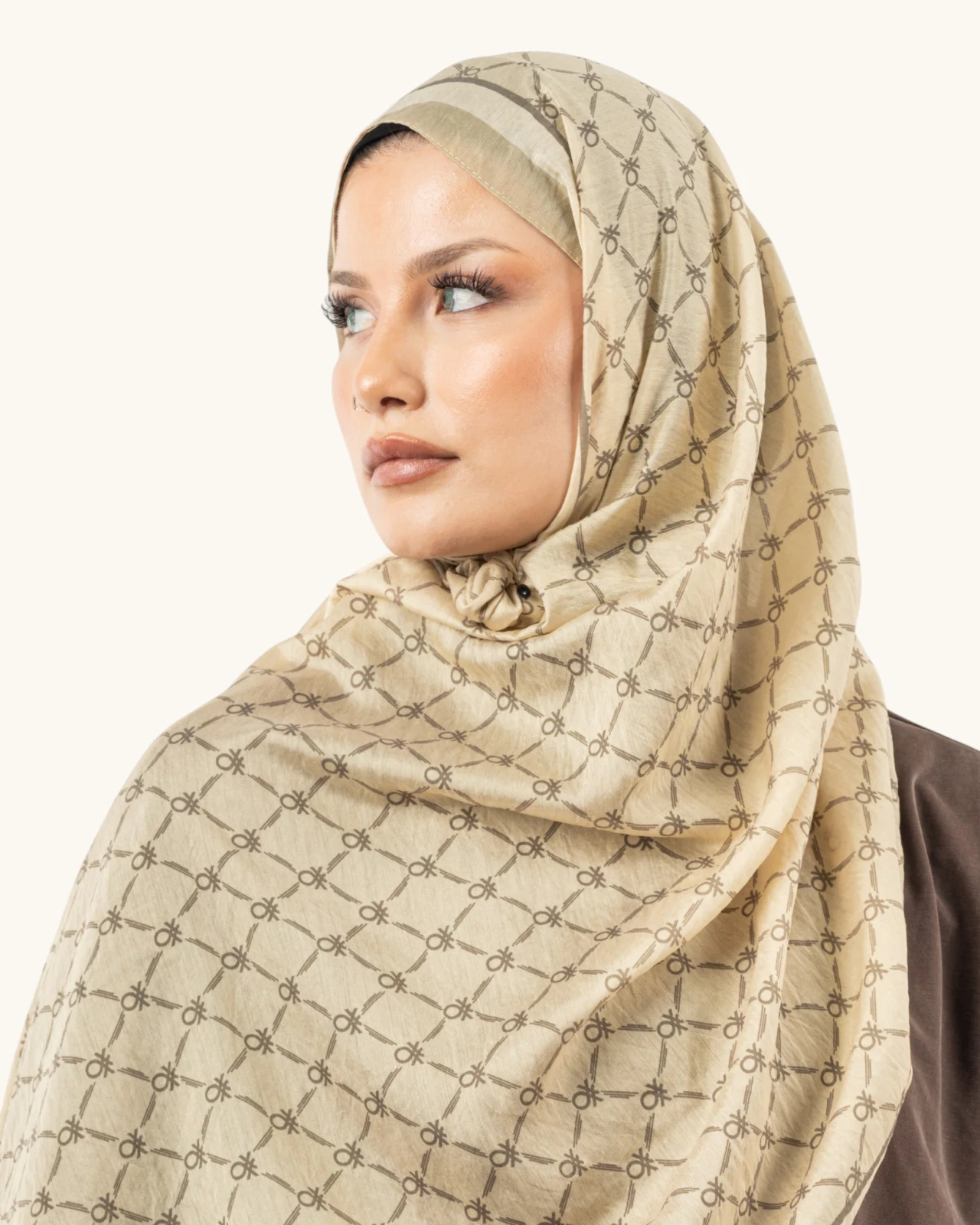 Benetton Fiore Şal 03 Krem