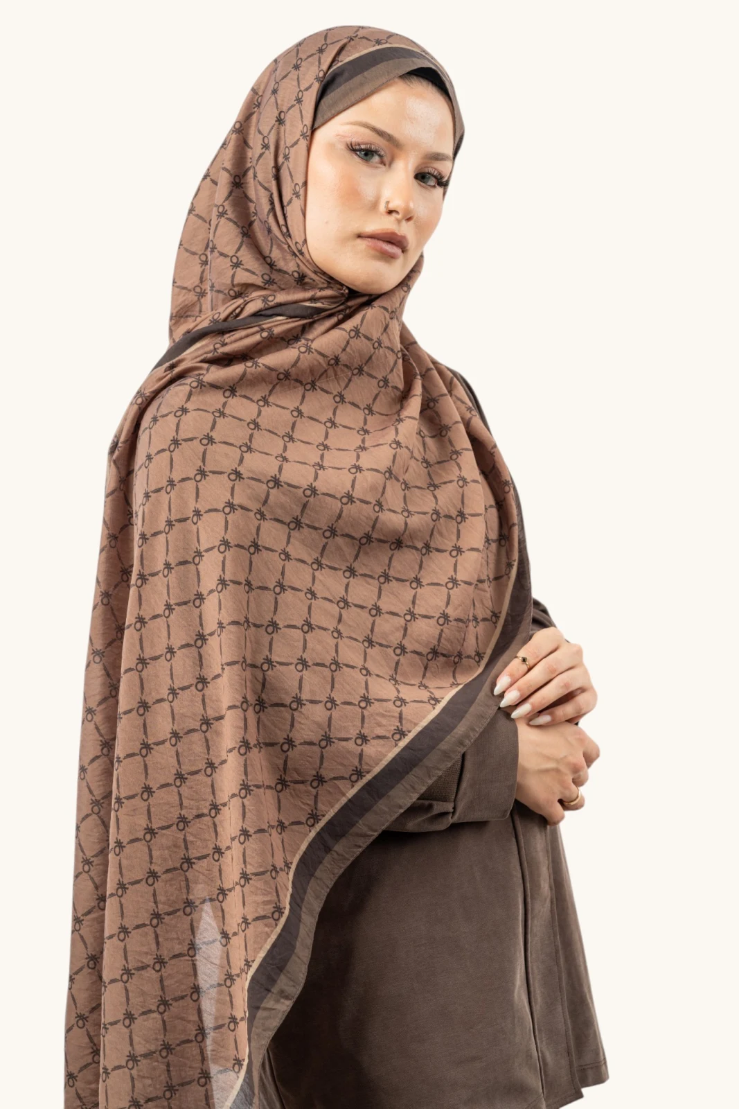Benetton Fiore Şal Taba