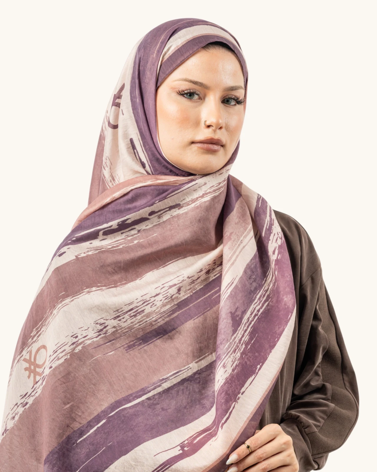 Benetton Fiore Şal Mürdüm 02