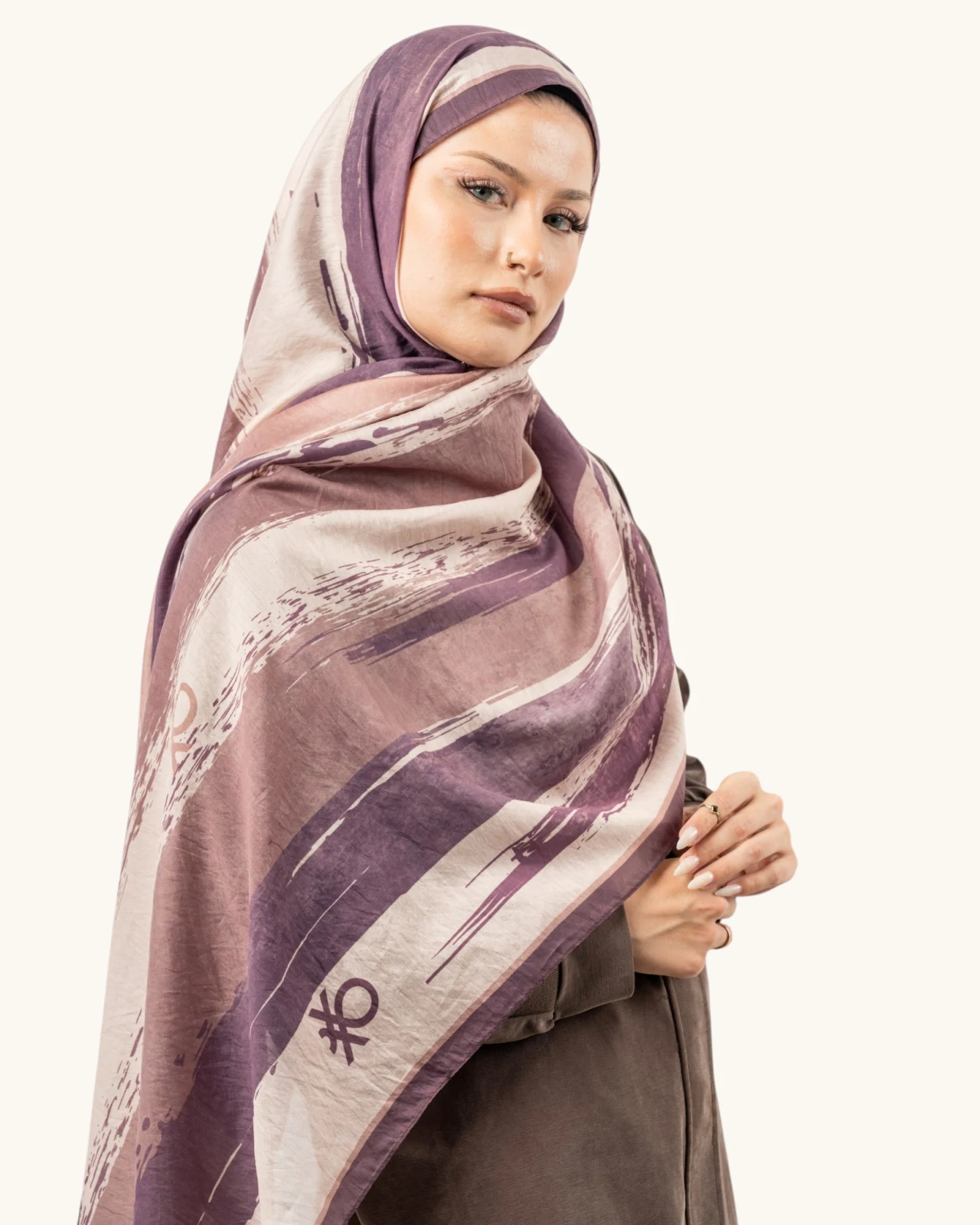 Benetton Fiore Şal Mürdüm 02