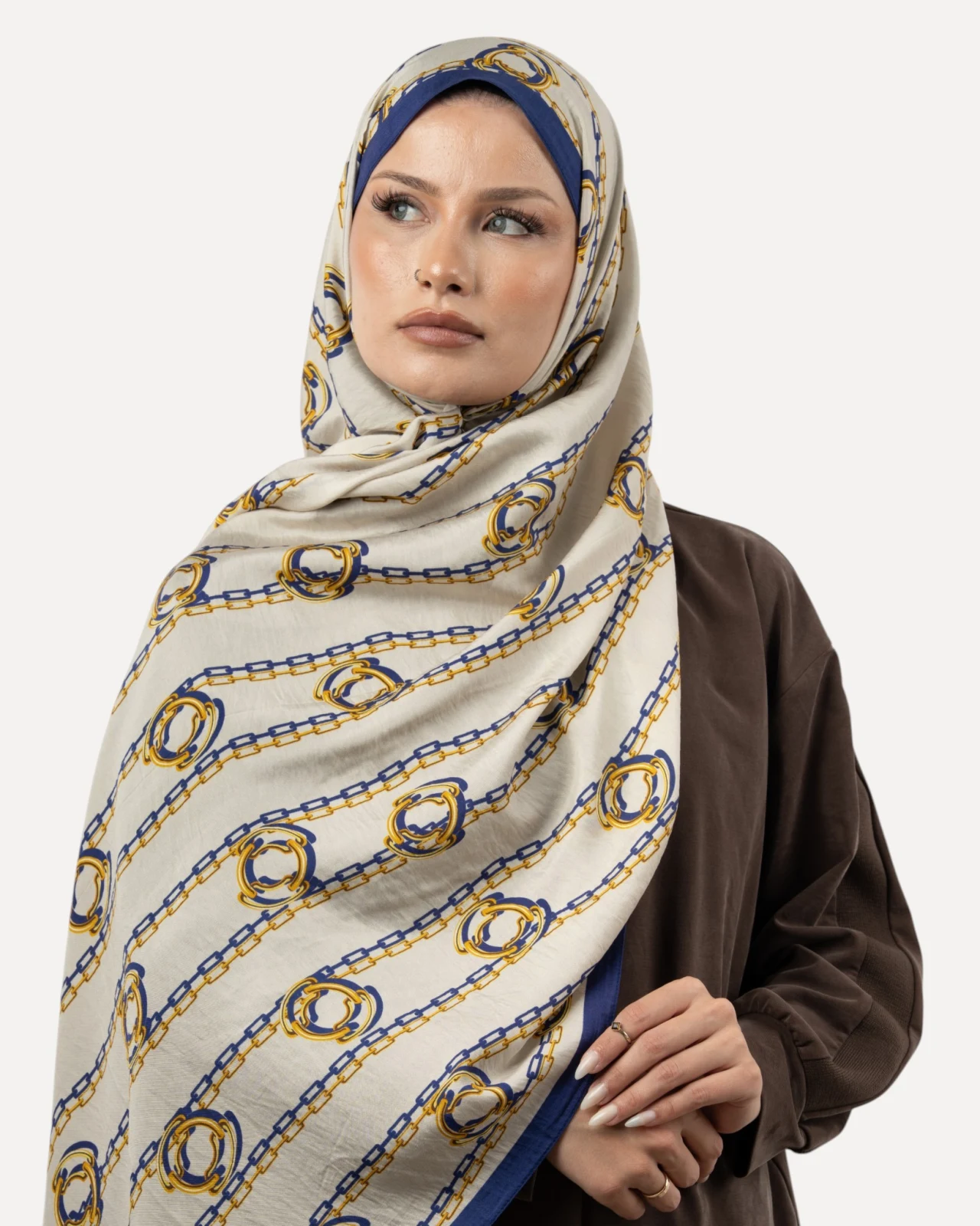 Sisley Verona Şal Ekru-03