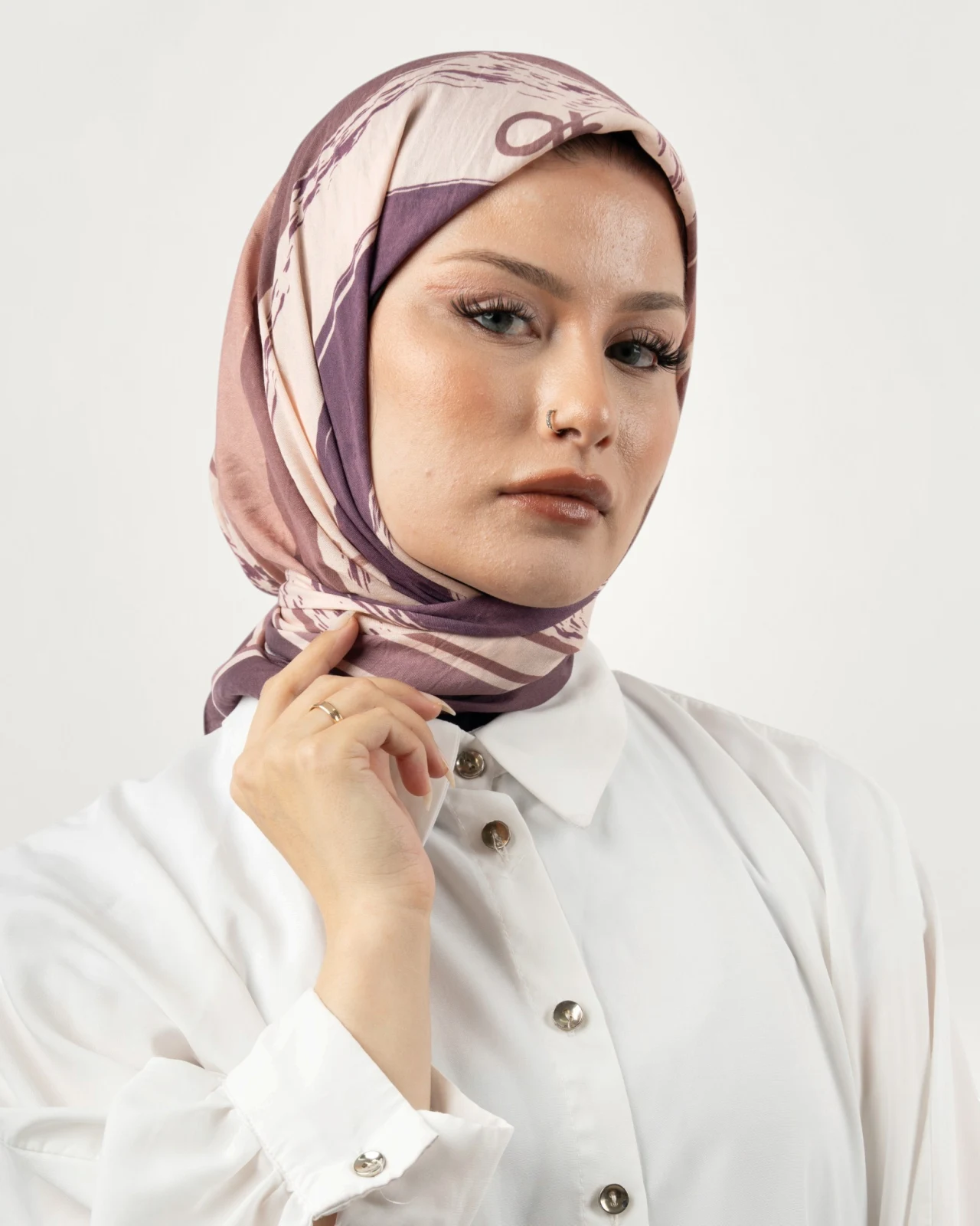 Benetton Siena Eşarp Mürdüm