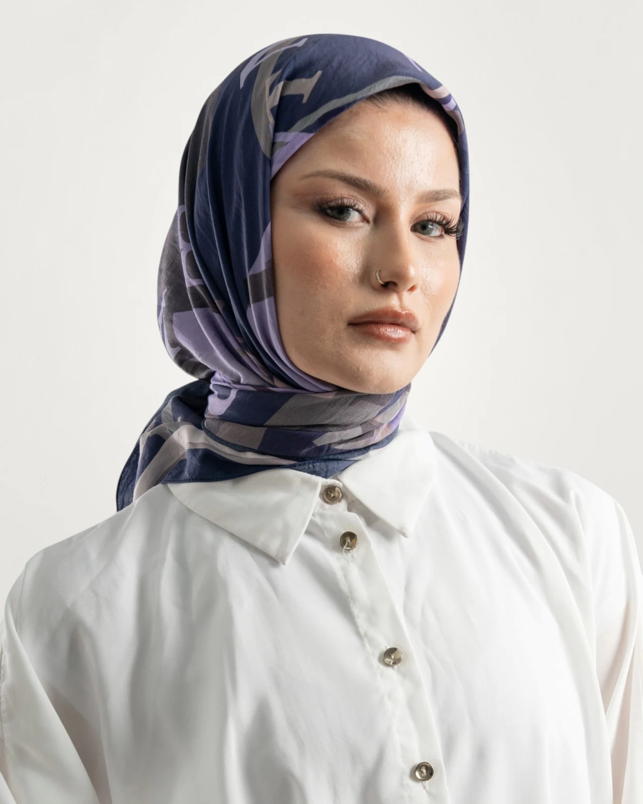 Benetton Siena Eşarp Lacivert-02