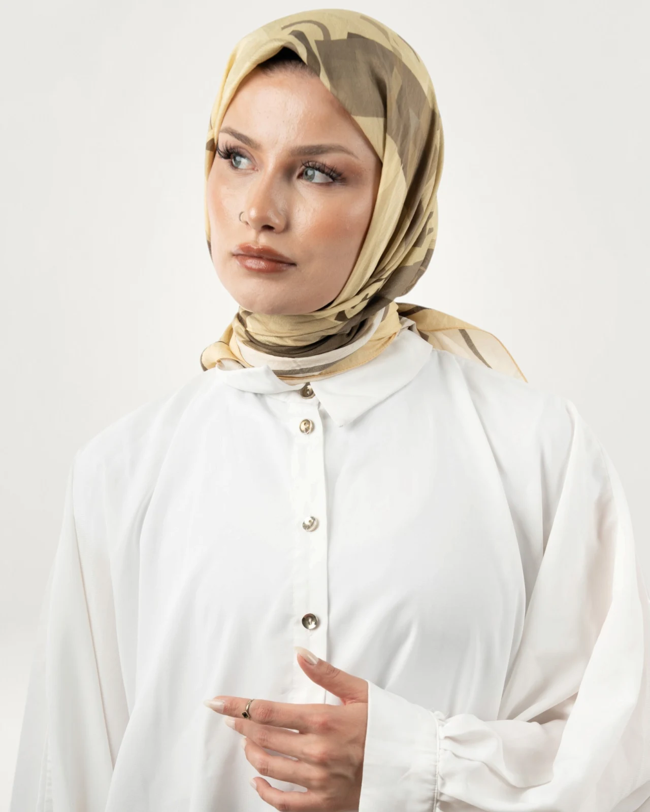 Benetton Siena Eşarp Bej-03