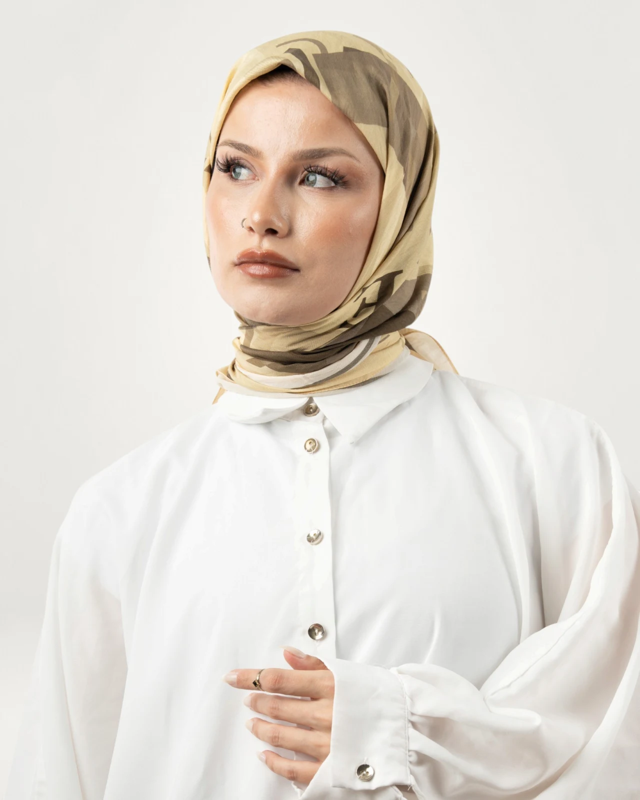Benetton Siena Eşarp Bej-03