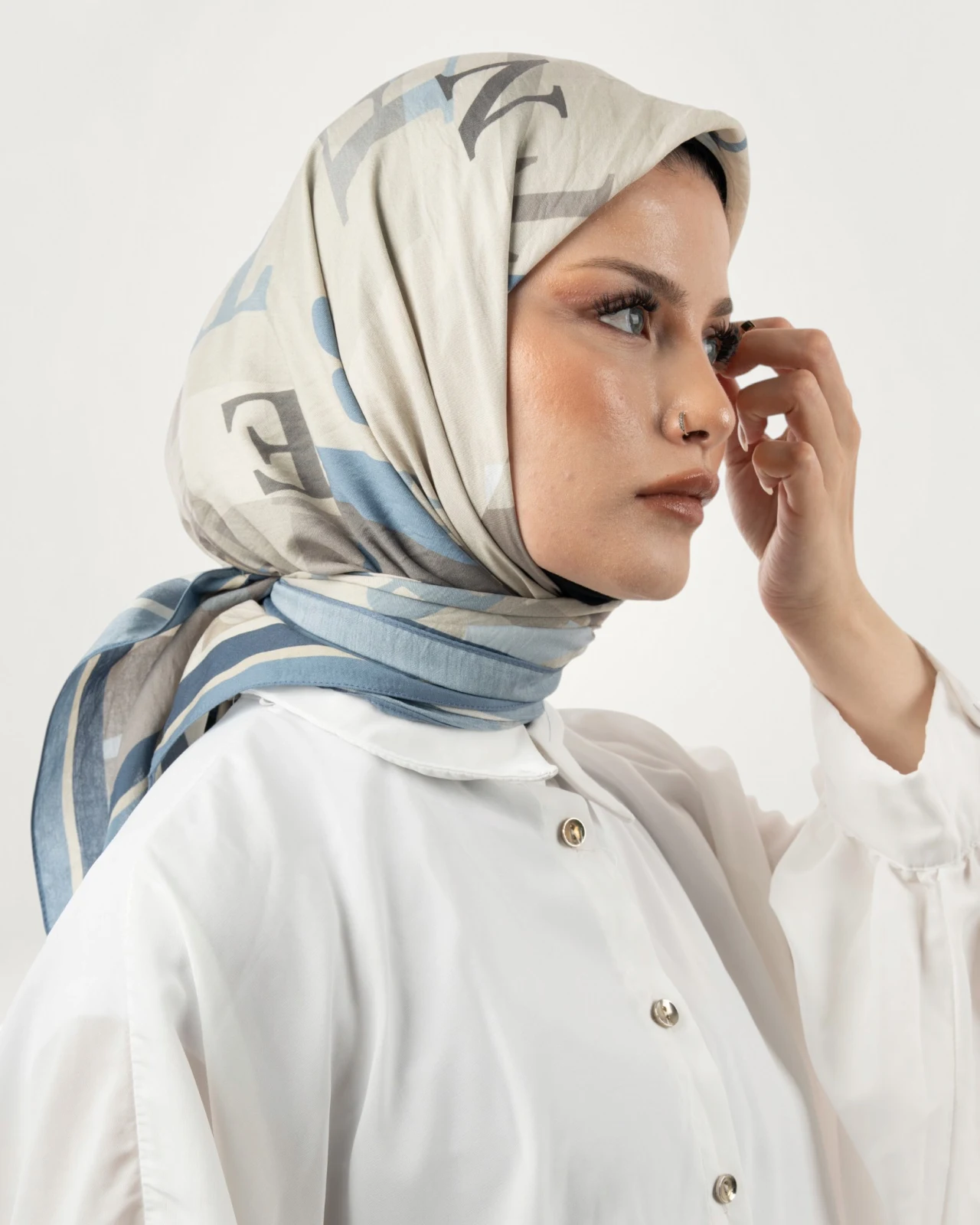 Benetton Siena Eşarp İndigo-01