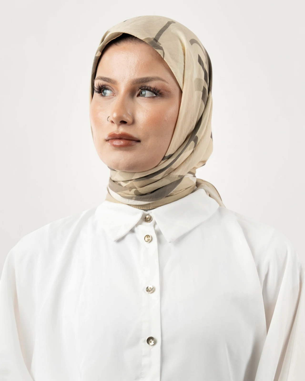 Benetton Siena Eşarp Krem Vizon