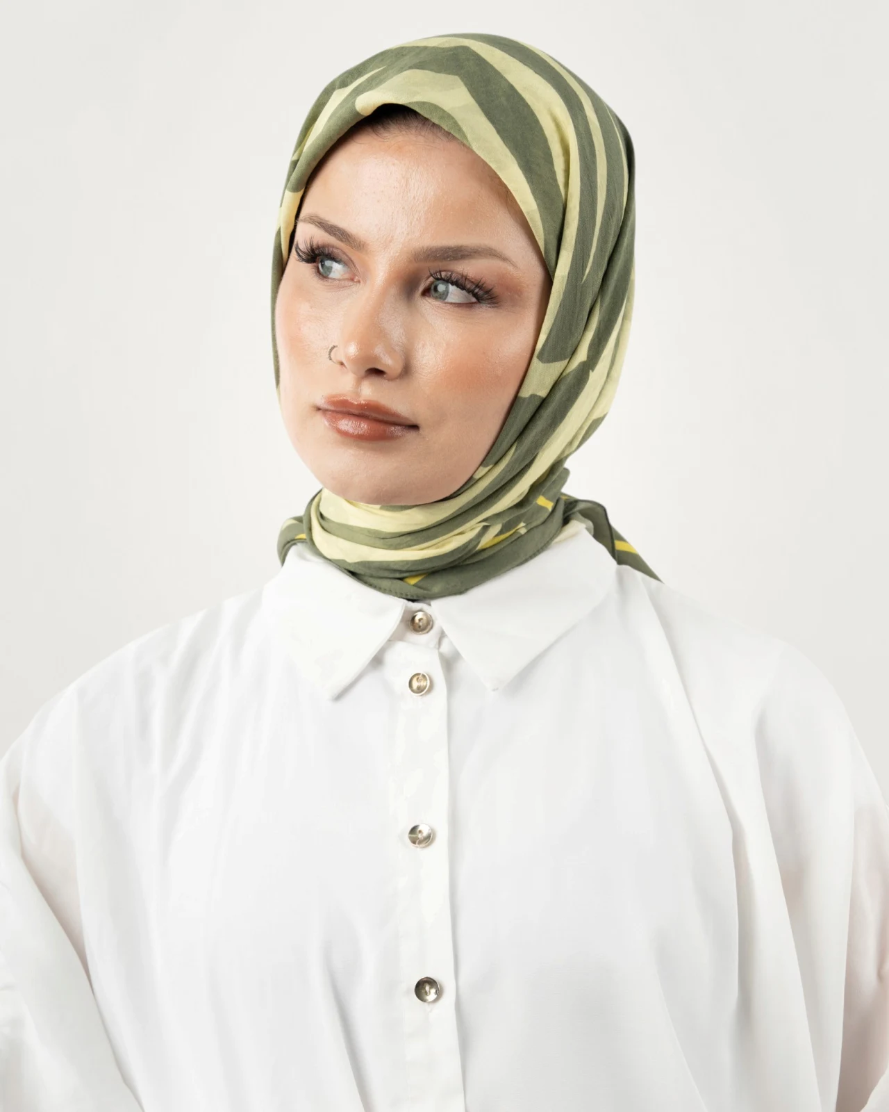 Benetton Siena Eşarp Haki
