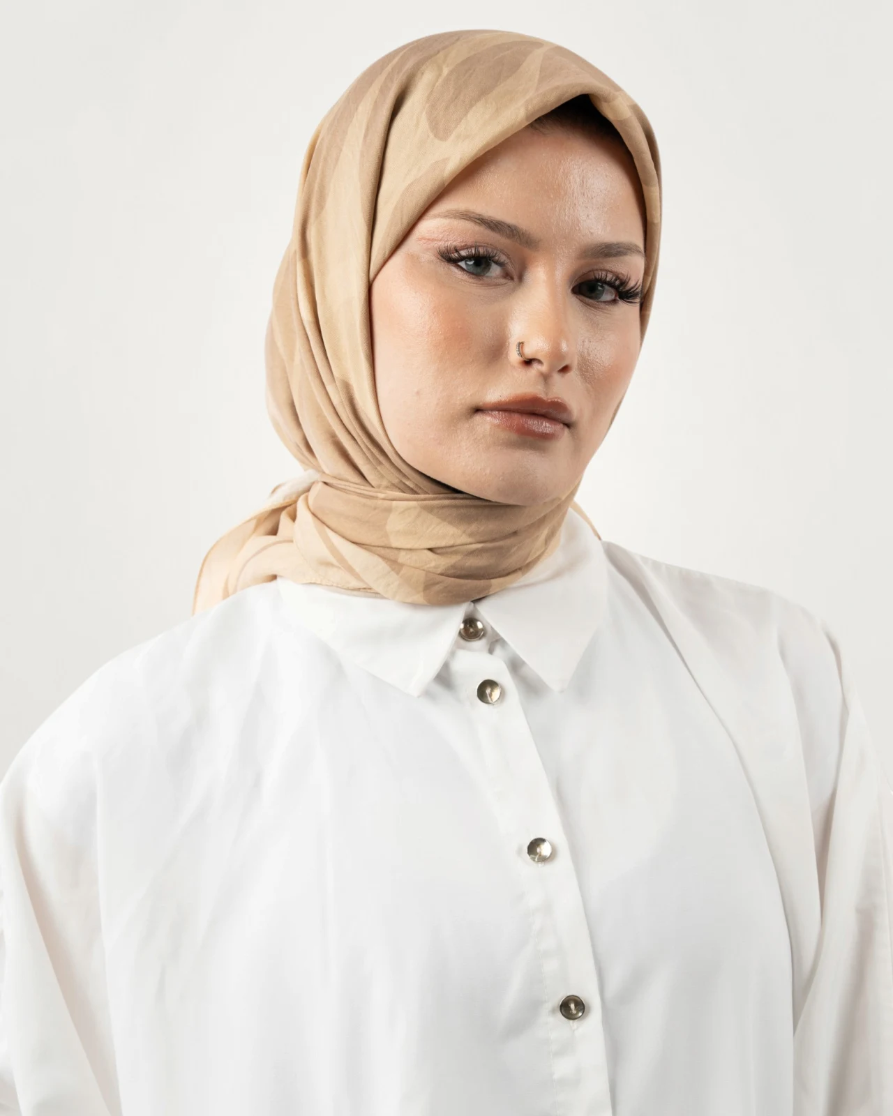 Benetton Siena Eşarp Vizon-Krem