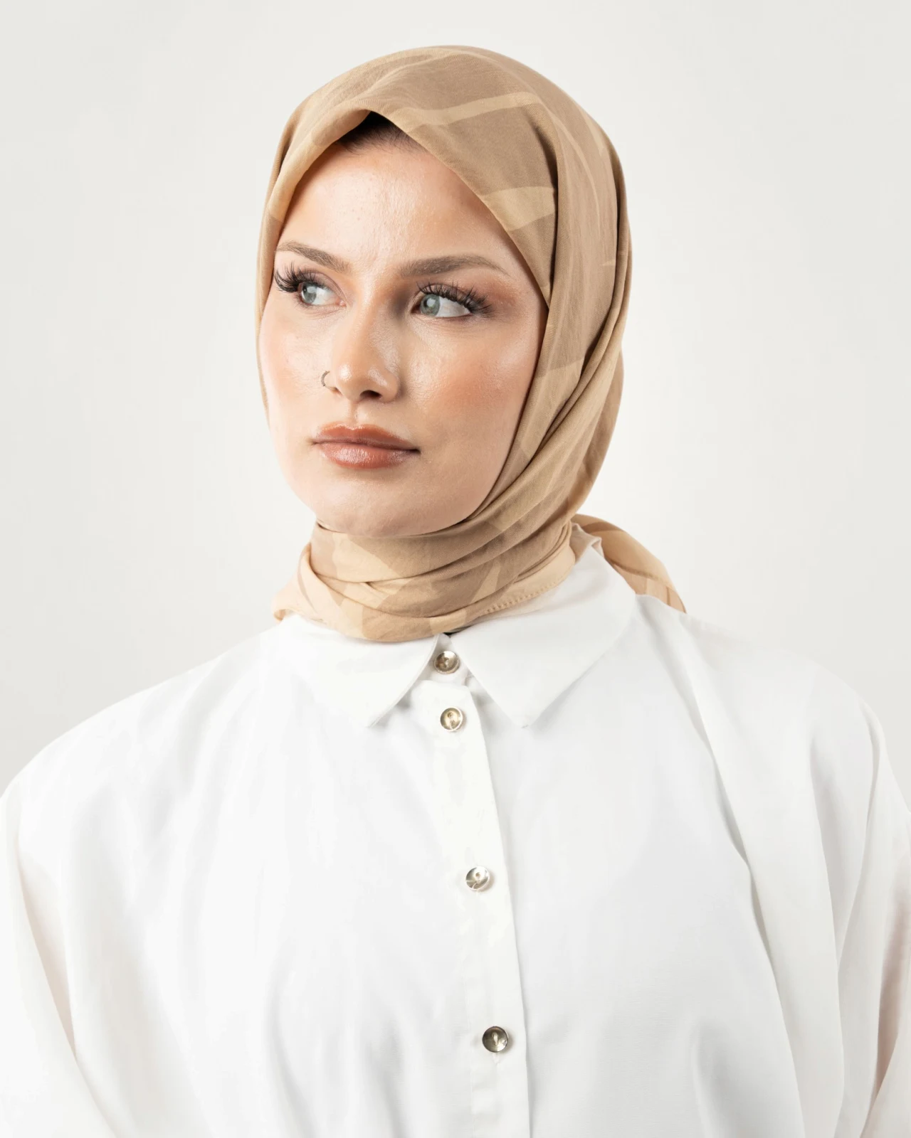 Benetton Siena Eşarp Vizon-Krem