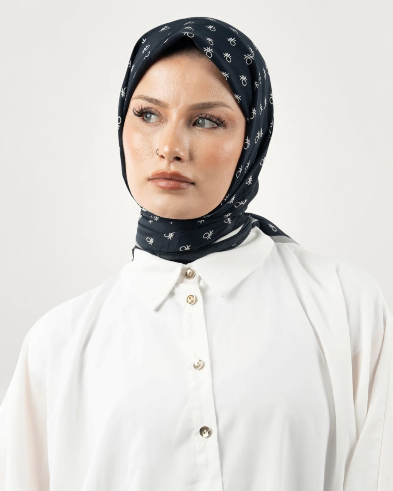 Benetton Siena Eşarp Byz-Siyah