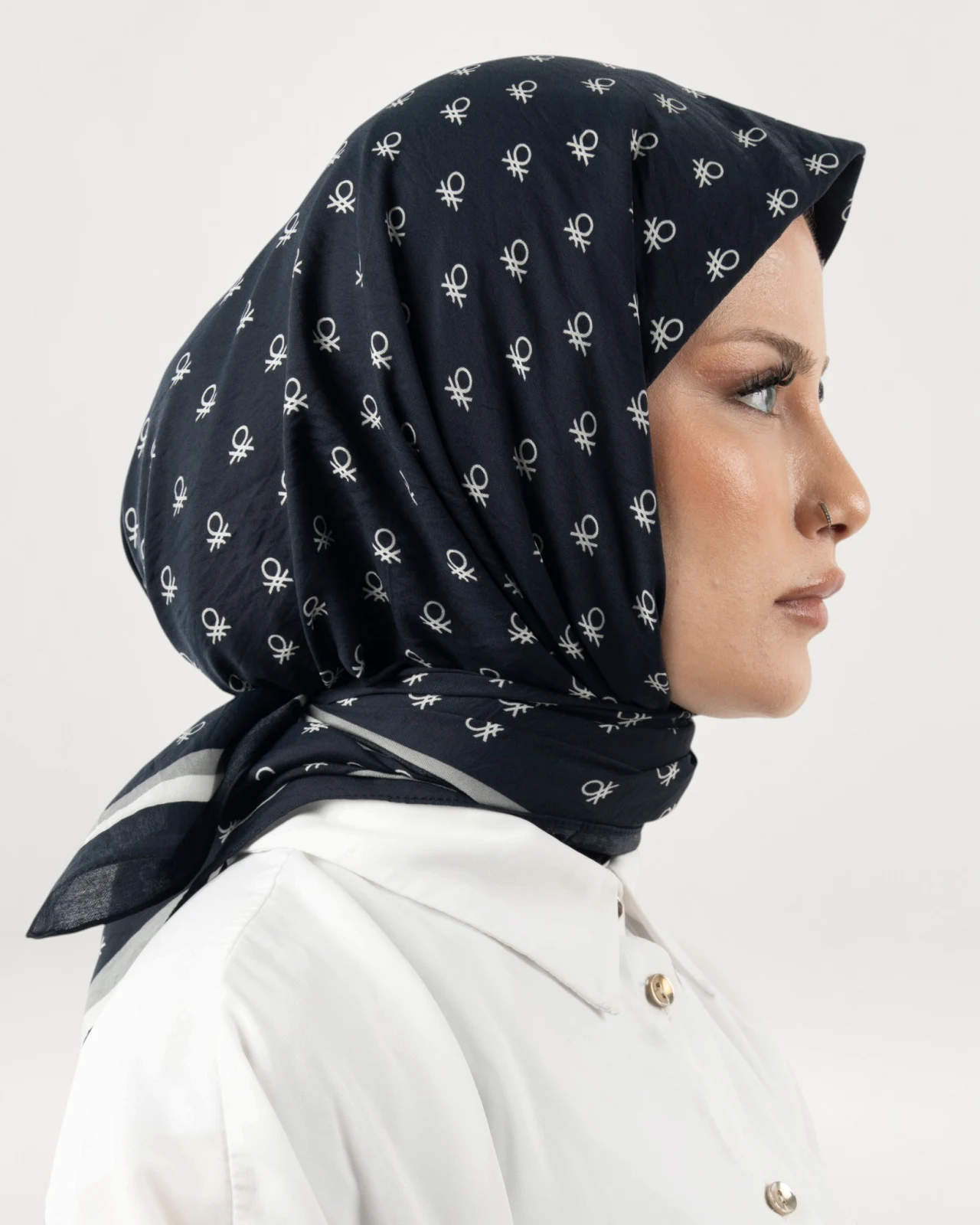 Benetton Siena Eşarp Byz-Siyah
