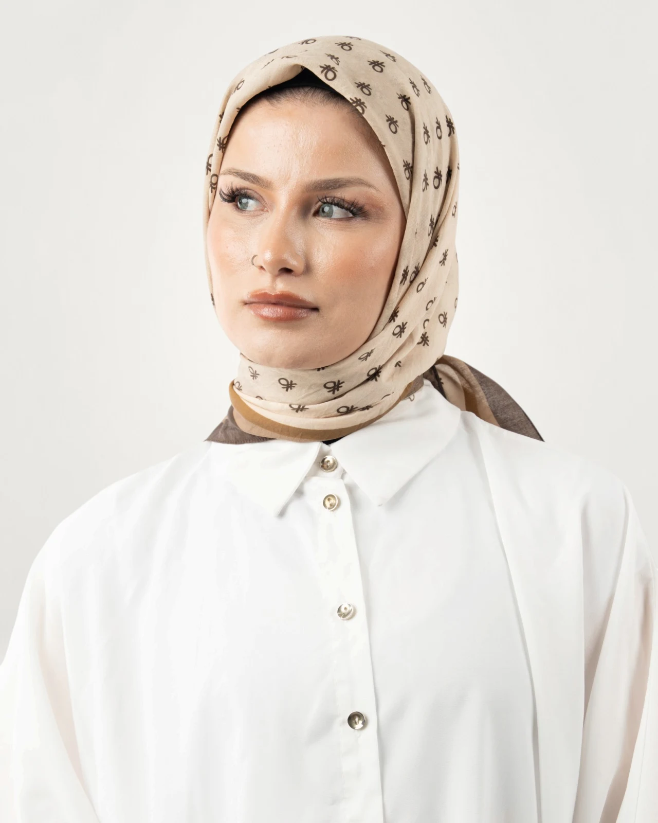 Benetton Siena Eşarp Kahverengi-03