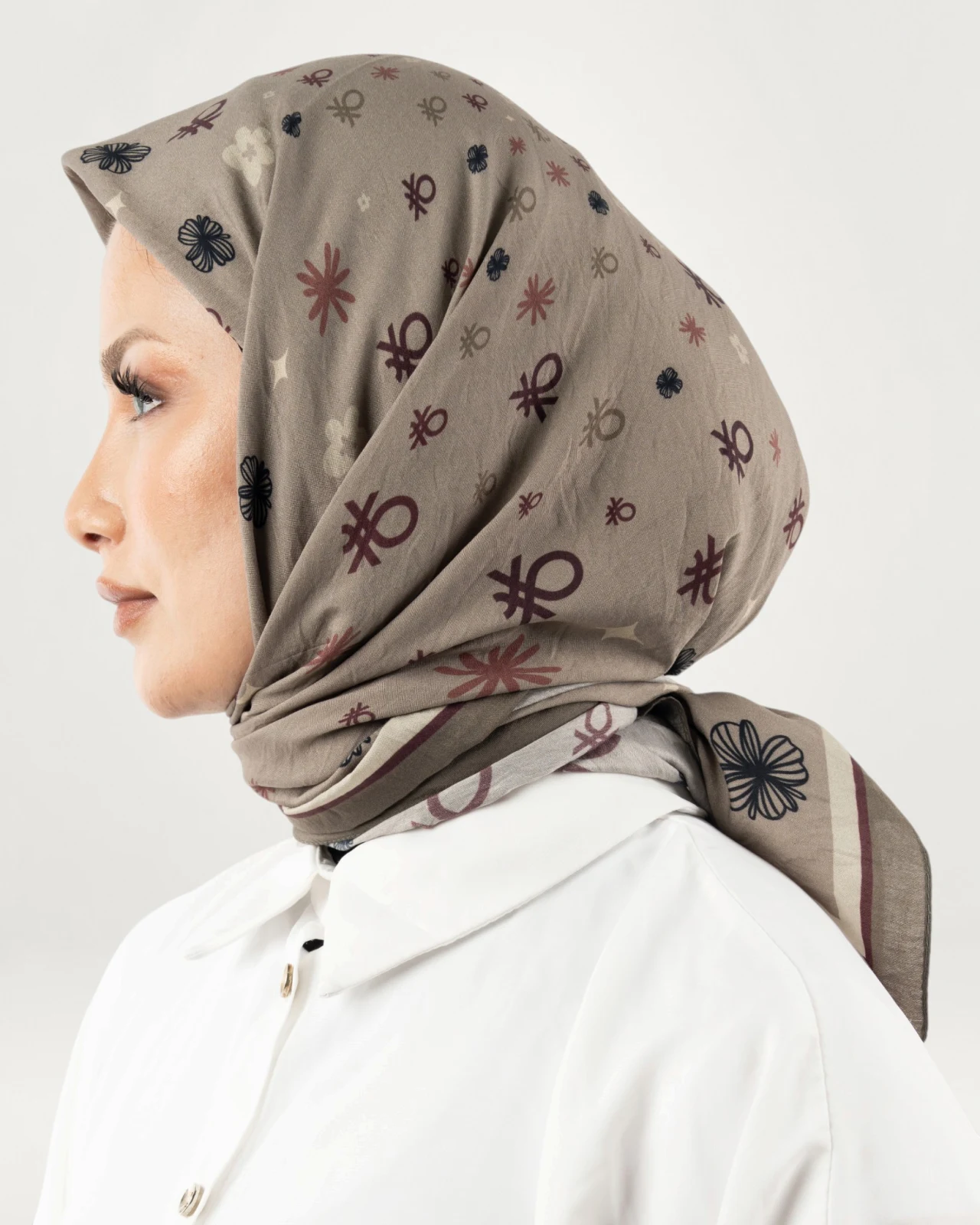 Benetton Siena Eşarp Vizon-03