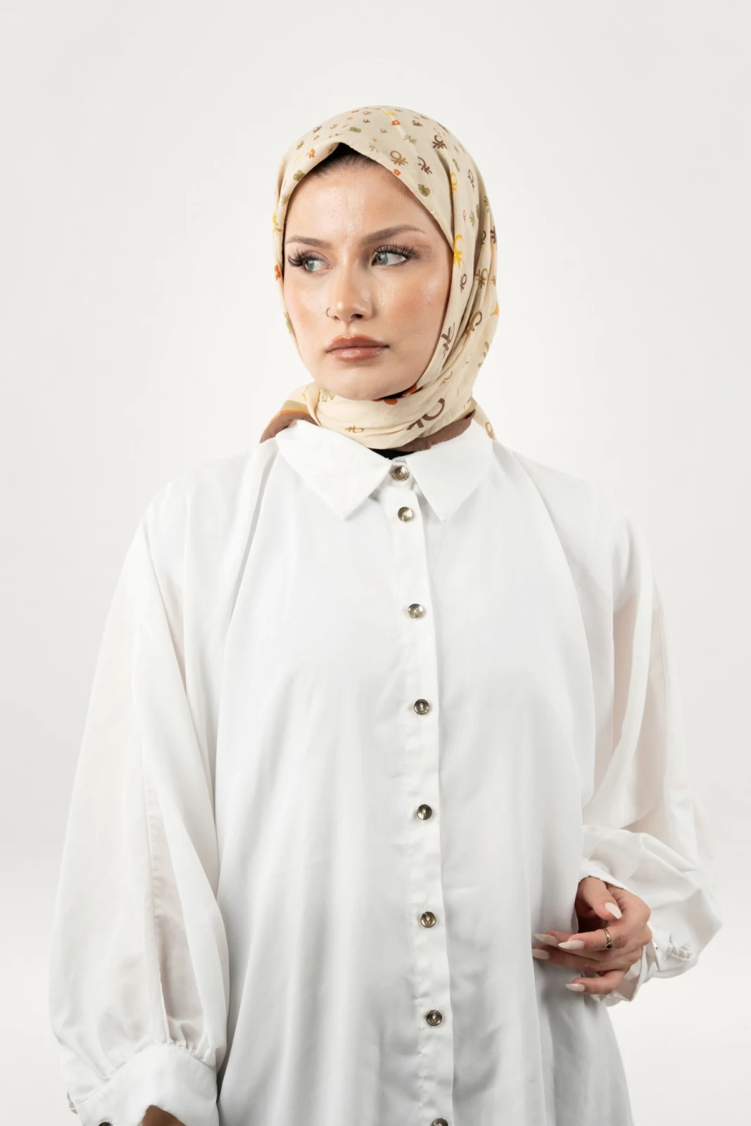 Benetton Siena Eşarp Kahve-04