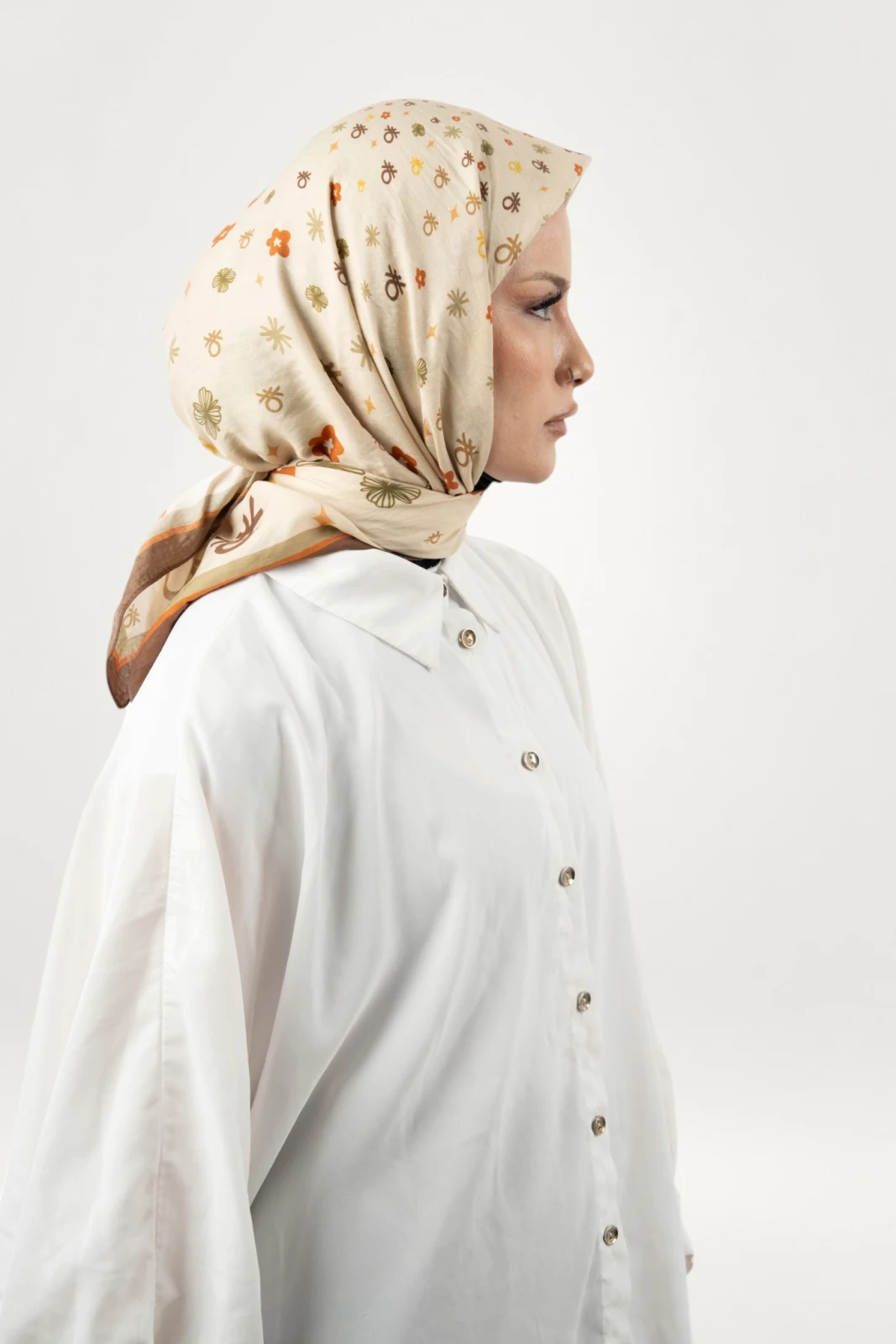Benetton Siena Eşarp Kahve-04