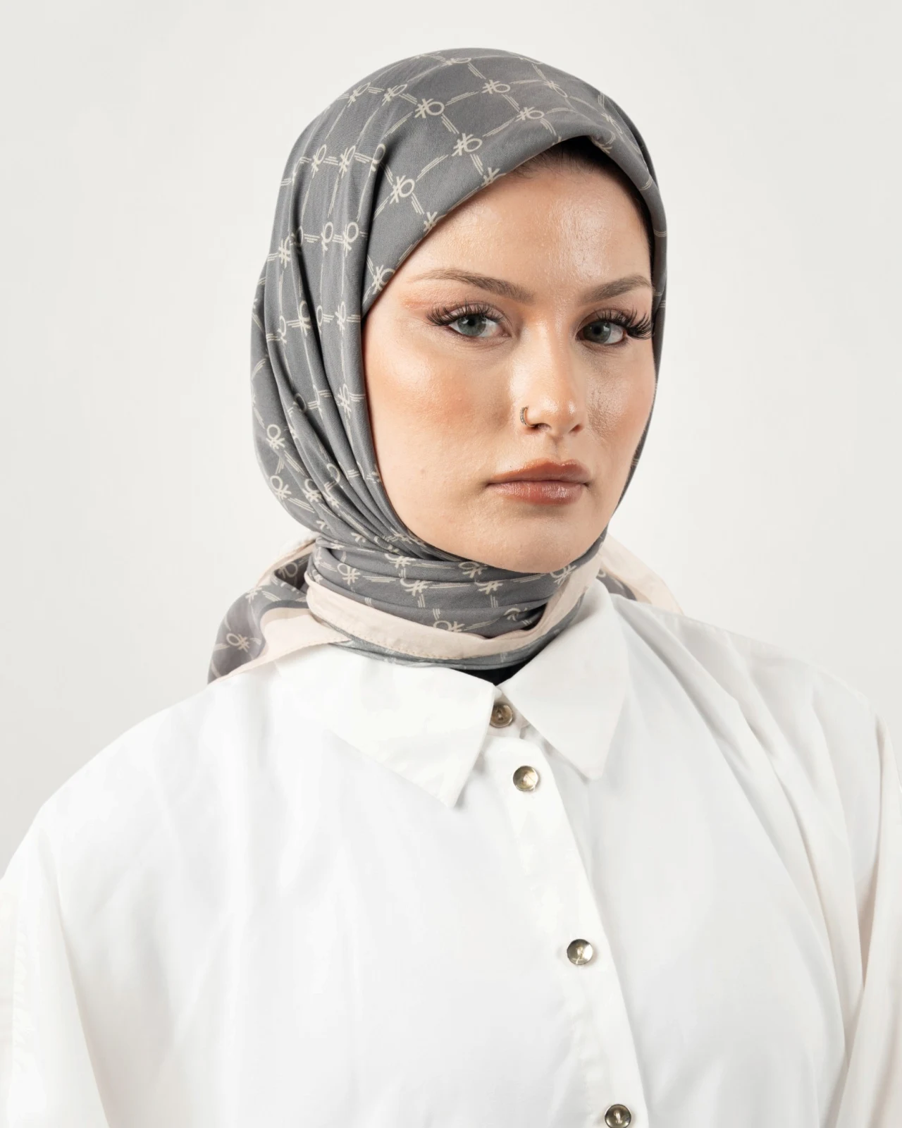 Benetton Siena Eşarp Füme-03