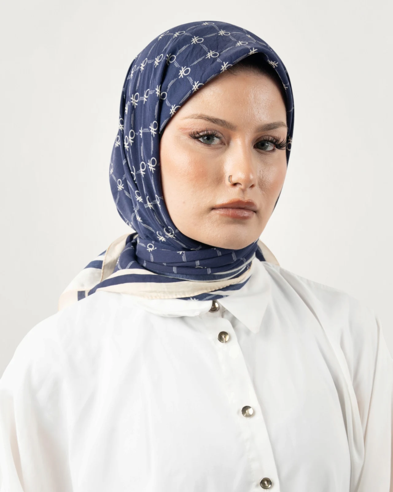 Benetton Siena Eşarp Lacivert-07