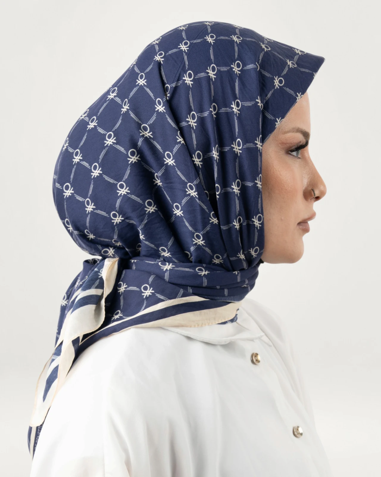Benetton Siena Eşarp Lacivert-07