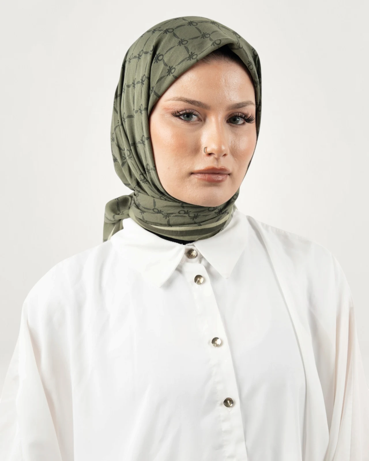 Benetton Siena Eşarp Zeytin-03