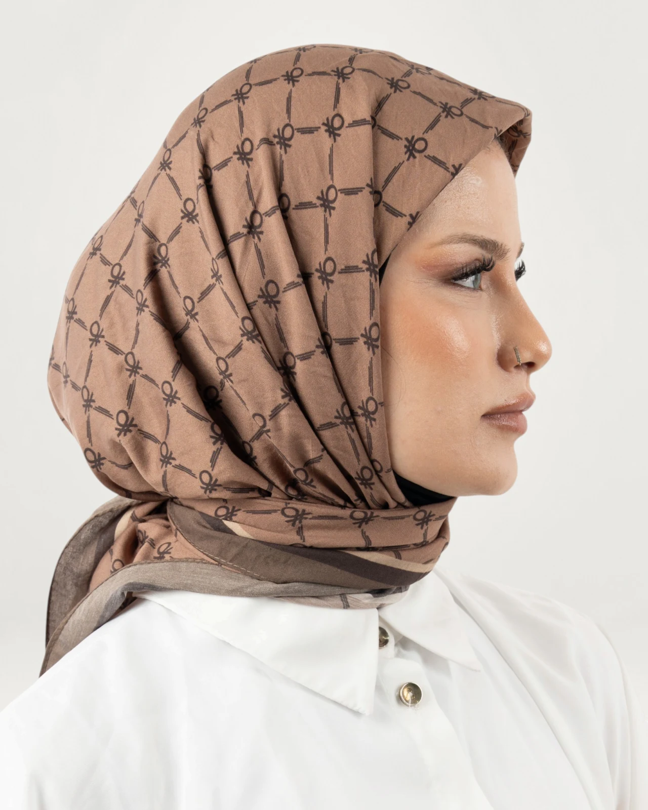 Benetton Siena Eşarp Taba-02