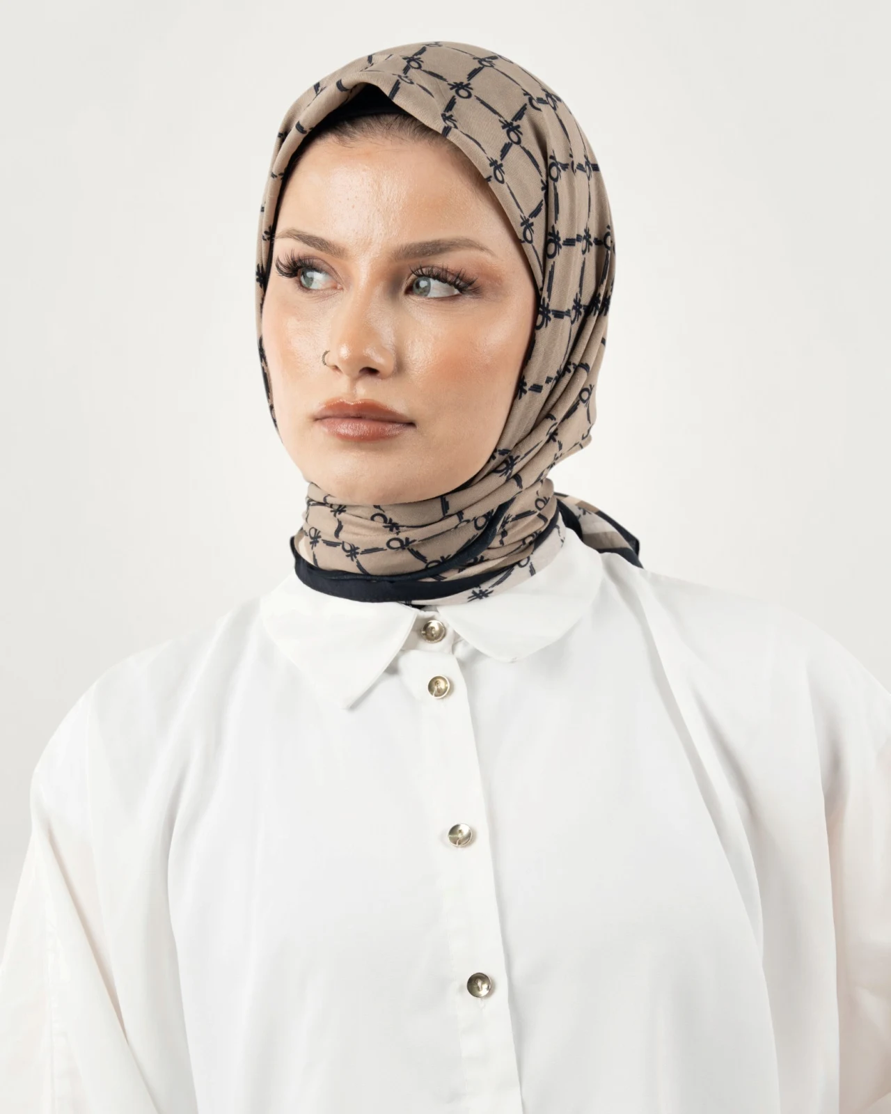 Benetton Siena Eşarp Bej-07