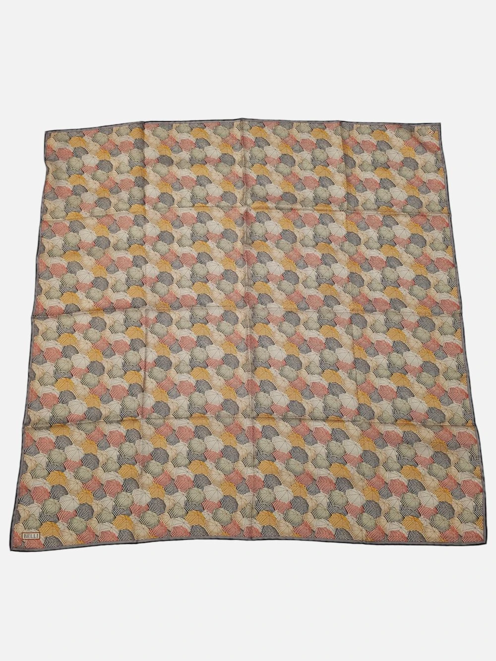 Belli Saf Twill İpek Eşarp Gold