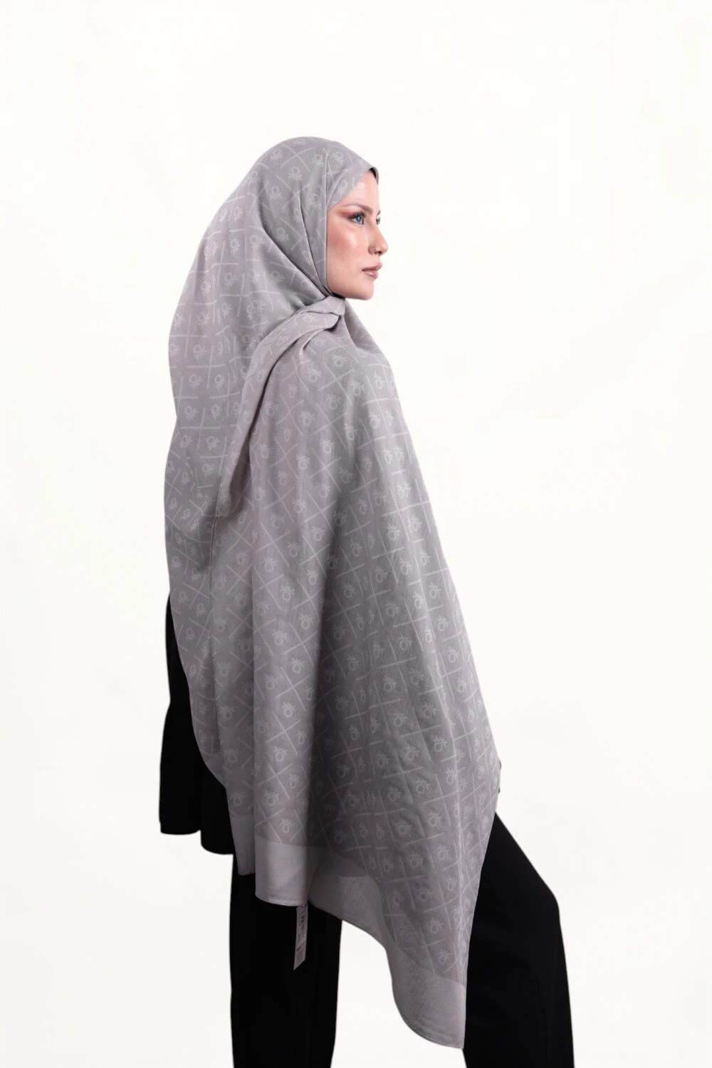 Benetton Elegante Dos Şal Gri