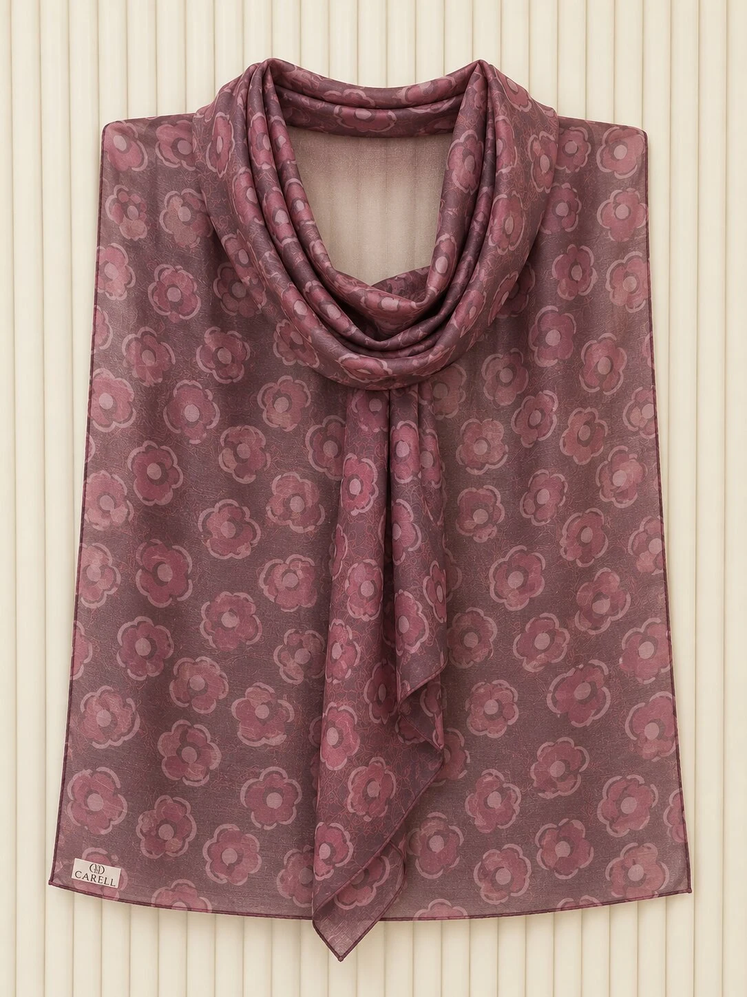 Carell Elorı Soft Eşarp Bordo