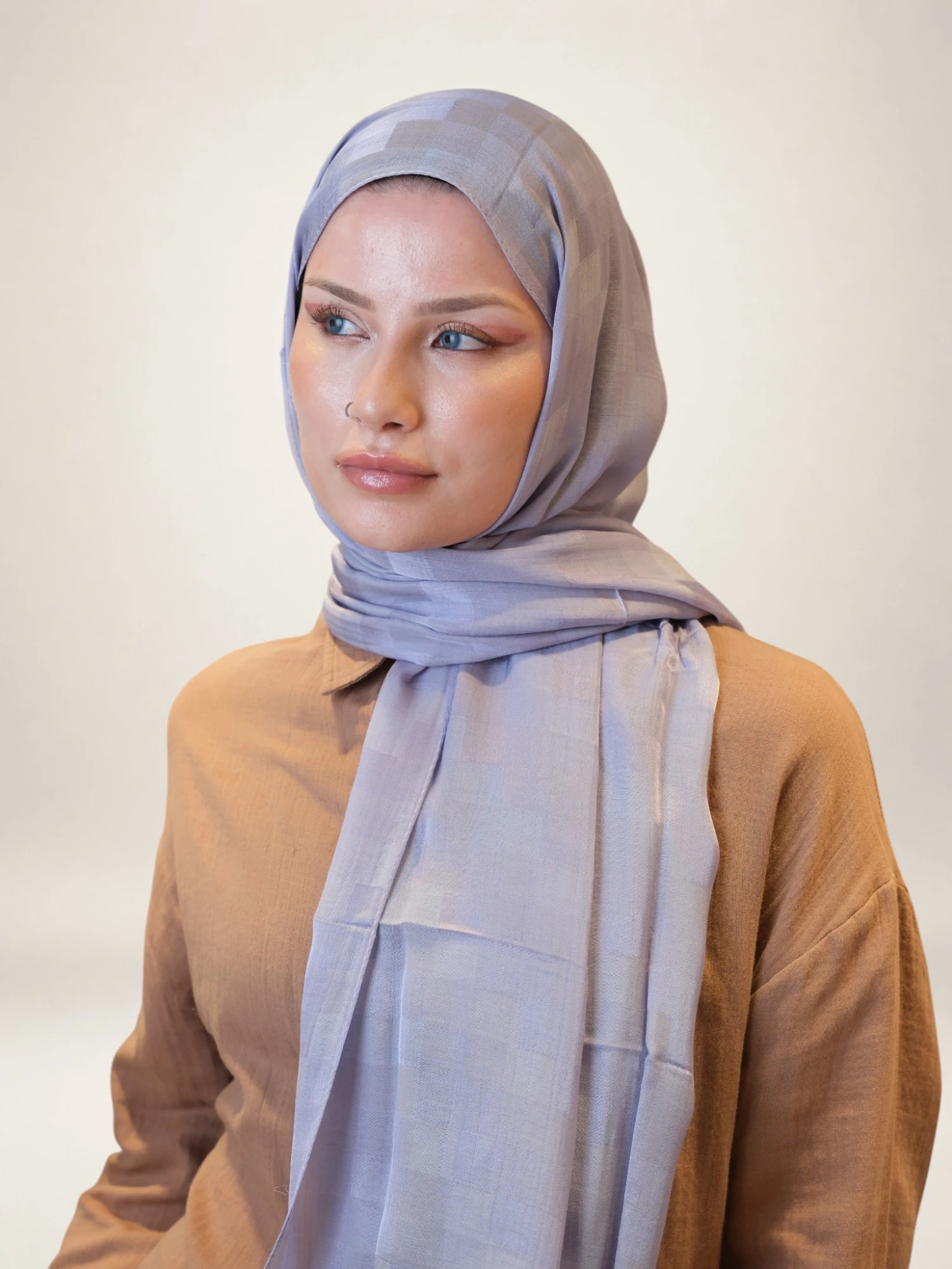 Fresh Scarfs Nori İpeksi Jakar Şal Lavanta