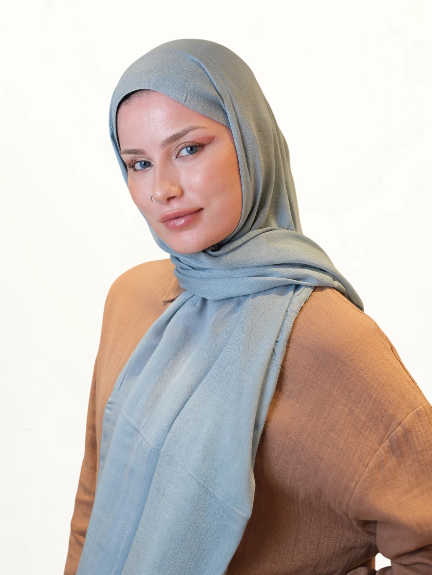 Fresh Scarfs Soft Viskon Şal Mavi