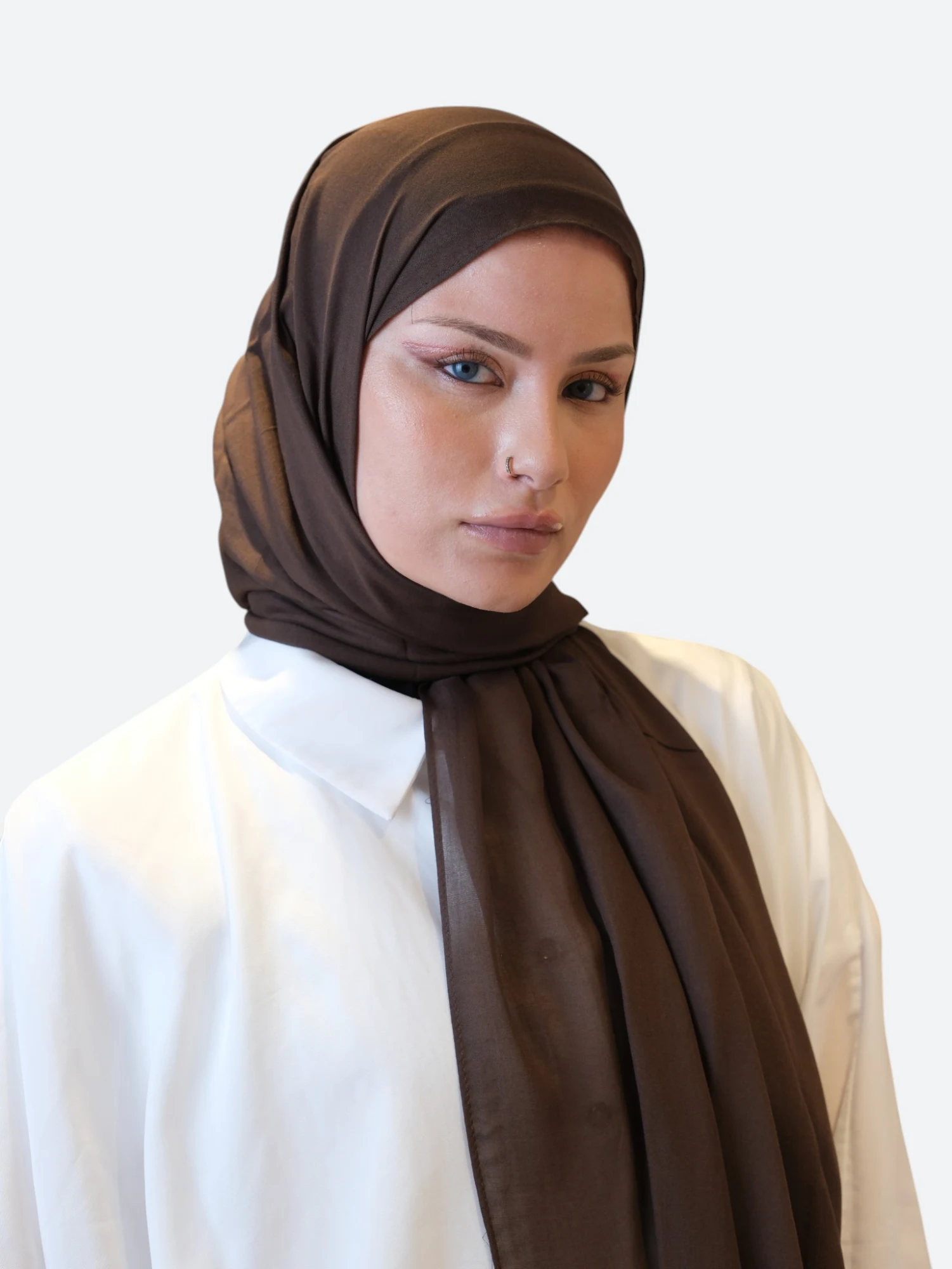 Fresh Scarfs Rami Viskon Şal Acı Kahve