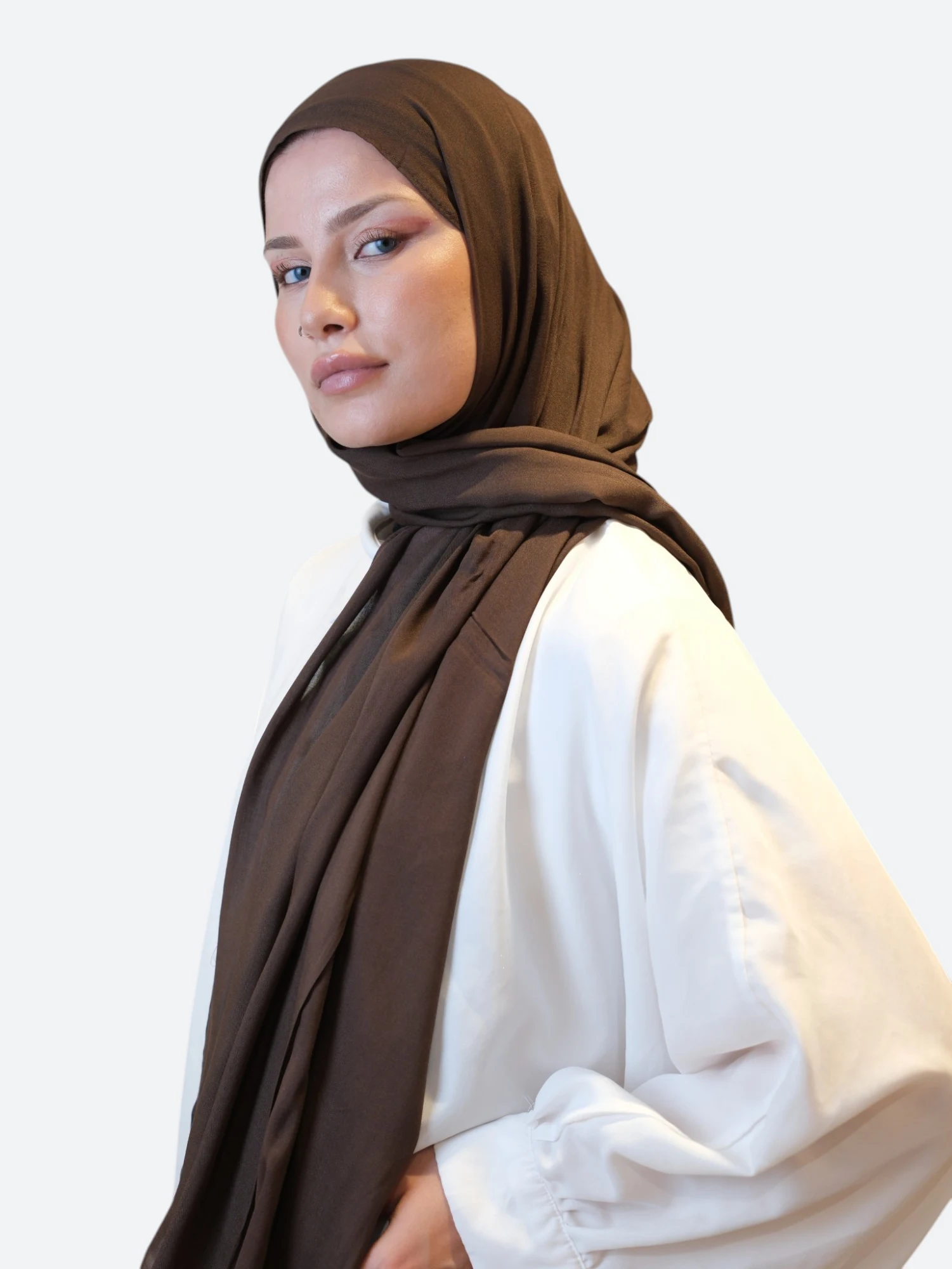 Fresh Scarfs Rami Viskon Şal Acı Kahve