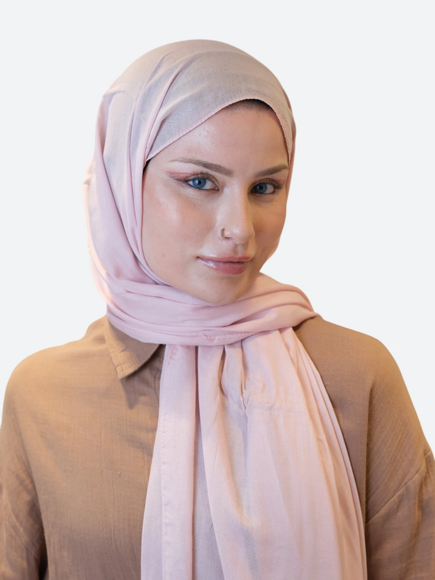 Fresh Scarfs Rami Viskon Şal Pudra