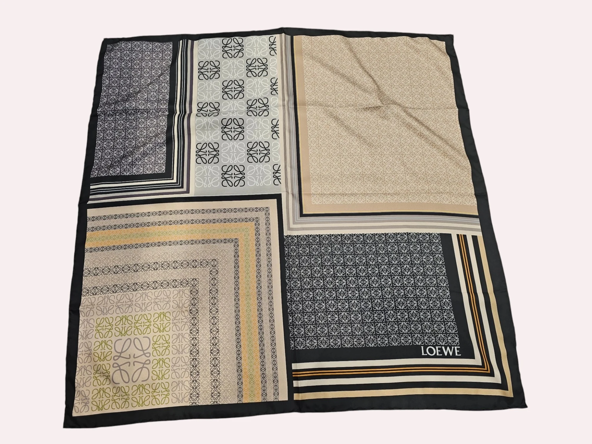İthal İpek Twill Eşarp Lw Green